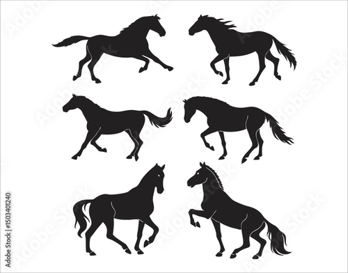 Elegant Horse Silhouettes