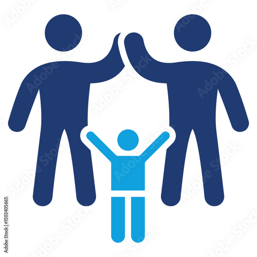 Parenting Flat Blue Icon