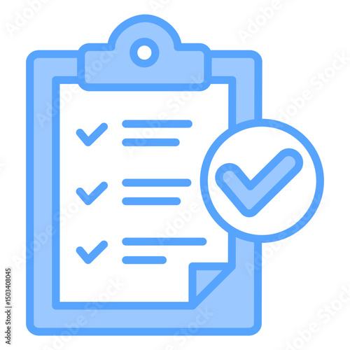 Checklist Blue Icon