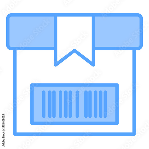 Barcode Blue Icon