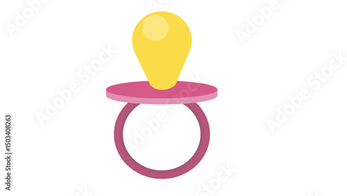 baby pacifier isolated on white
