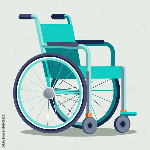 wheelchair isolated on white