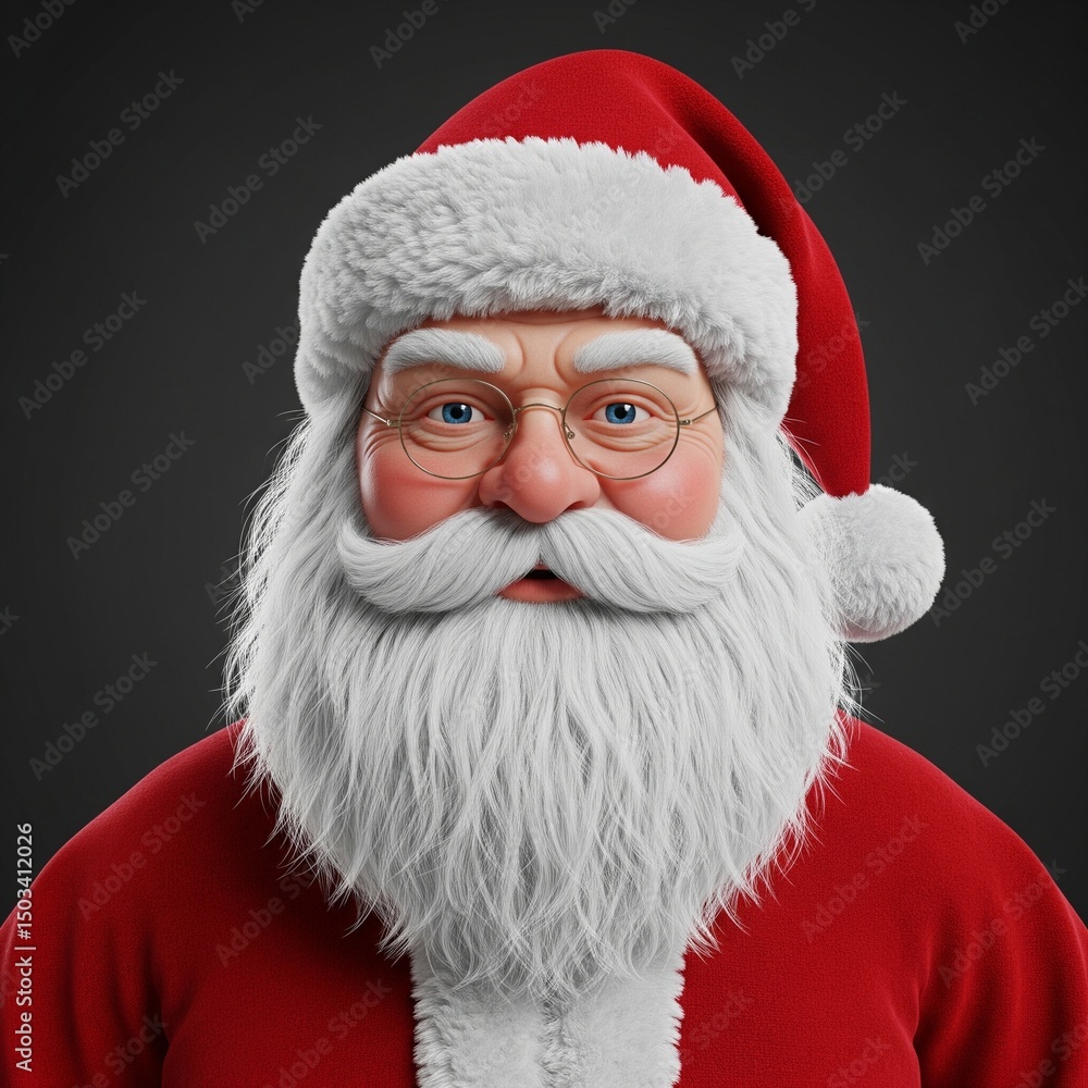Naklejka premium happy santa claus