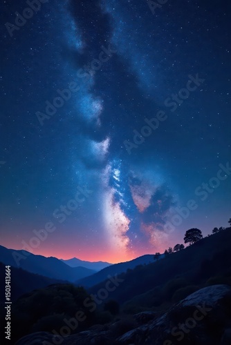 Wallpaper Mural Vast night sky, Big Dipper constellation prominent, starfield, Big Dipper Torontodigital.ca