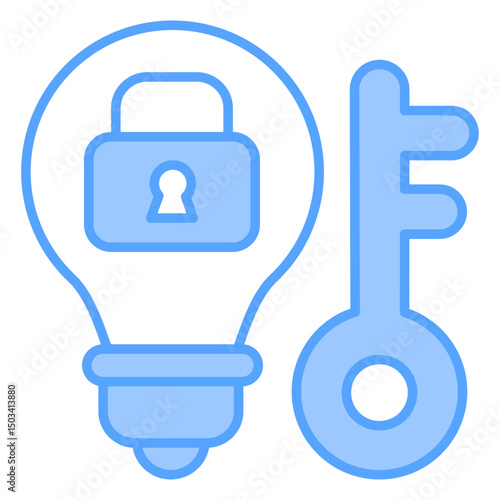 Problem Solving Blue Icon