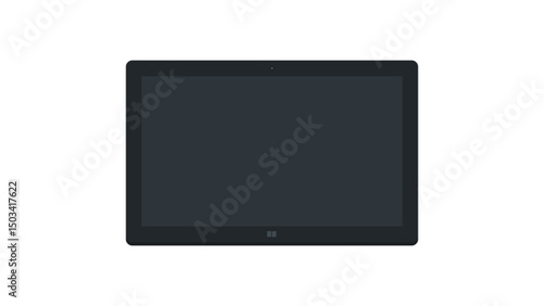 tablet pc on white background