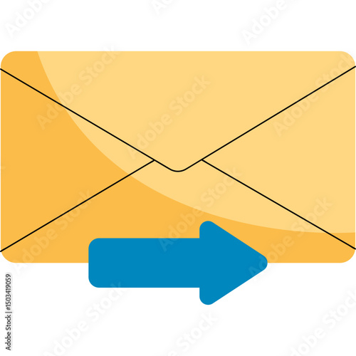 Modern Email Communication Vector Illustration

