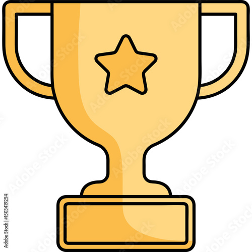 Elegant Trophy Design for Champion and Winner