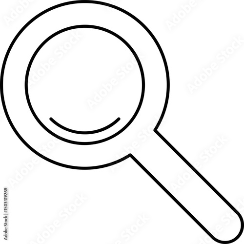 Magnifying Glass Icon for Search and Focus Tools