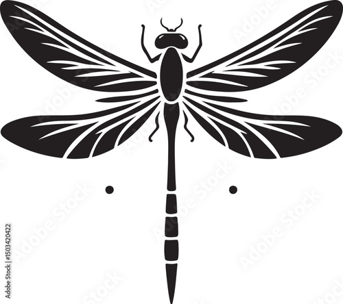 Dragonfly Silhouette Vector