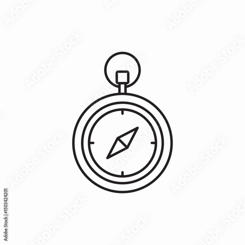 compass location direction orientation icon sign vector