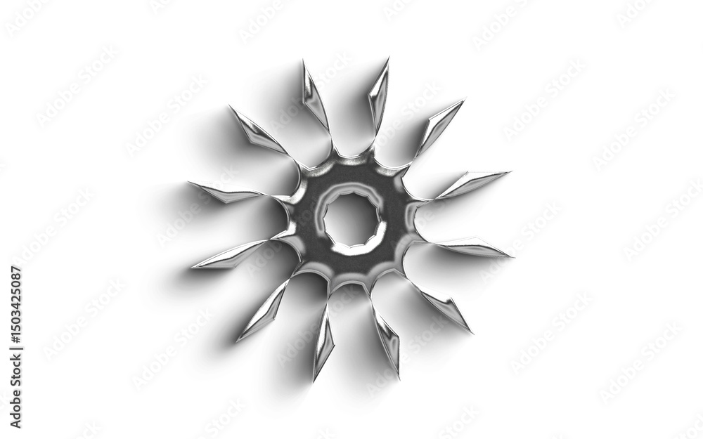 Abstract Metallic Silver element Object On a transparant Background Abstract Metallic Silver element Object On a transparant Background