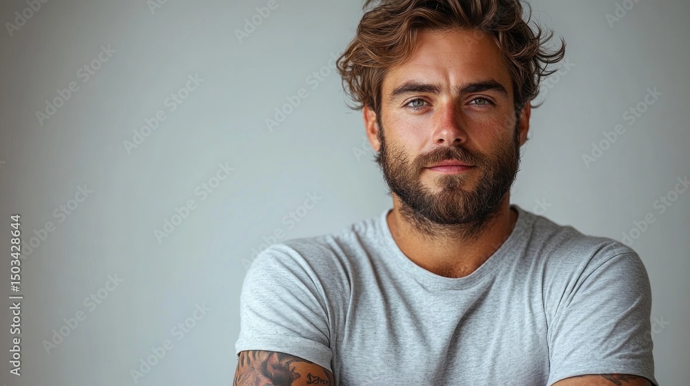 Fototapeta premium Close-up portrait of a man