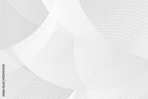 Abstract geometric white and grey color background. Technology modern design. vector shape gray