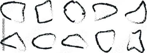 "Elegant Brush Stroke Collection: Handcrafted Oriental Design Elements Inspired by Traditional East Asian Ink Art for Creative Projects and Decorative Design"