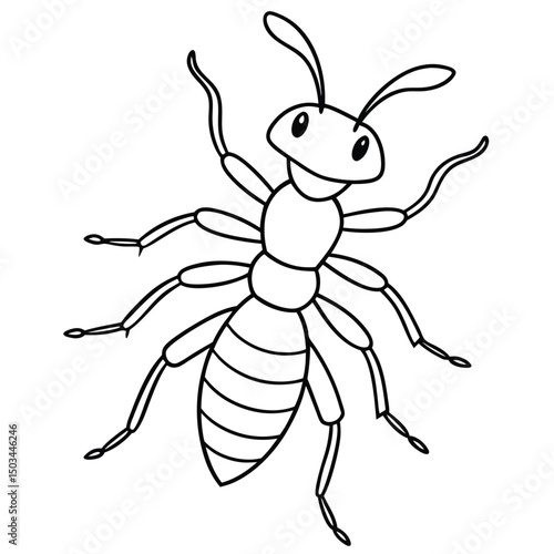 Termite vector illustration white background