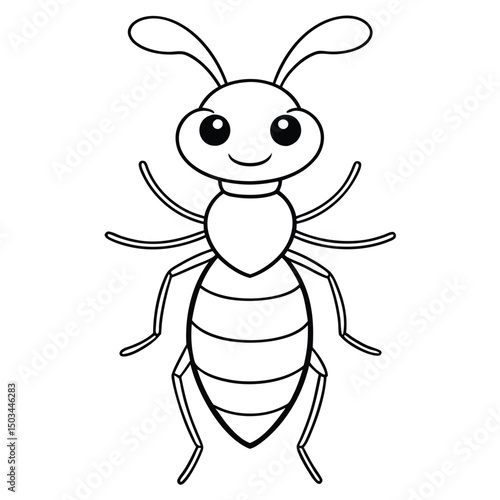 Termite vector illustration white background