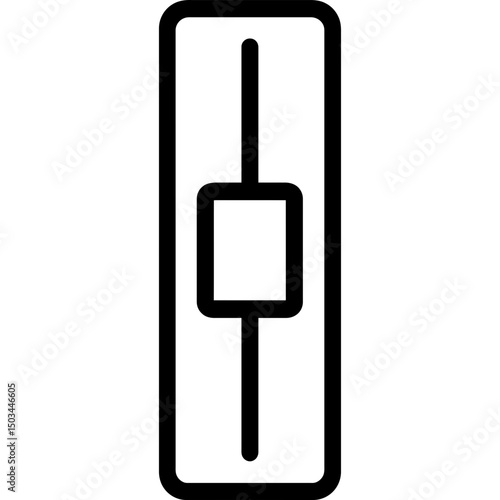 Clean UI scrollbar icon in outline style