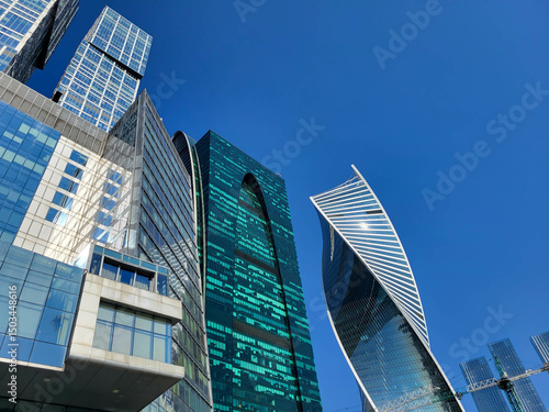 Photography Moscow, Russia 09 10 2024 A developing business district in Moscow on Presnenskaya embankment