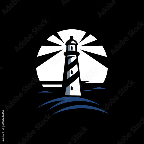 logo icon of lighthouse (artwork 3)