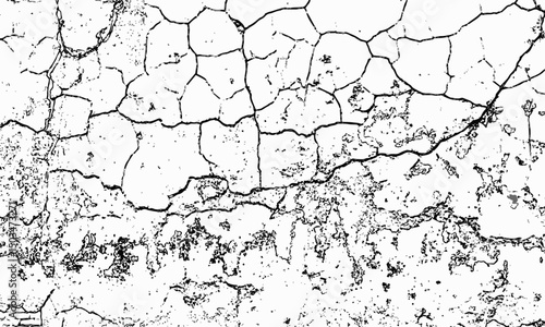  white grunge showing a close up of a cracked and broken stone wall texture with detailed patterns and rough surface features  white background.