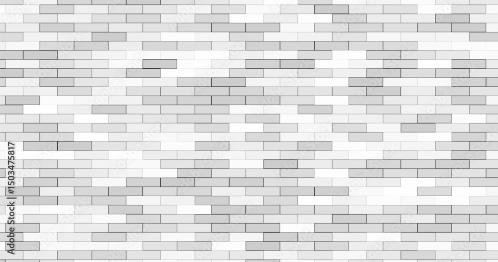 Fototapeta premium Modern Gray Brick Wall Texture – Abstract Background Design
