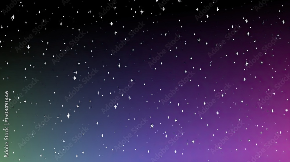 Fototapeta premium Starry Gradient Dream Cosmic Background with Vibrant Colors.