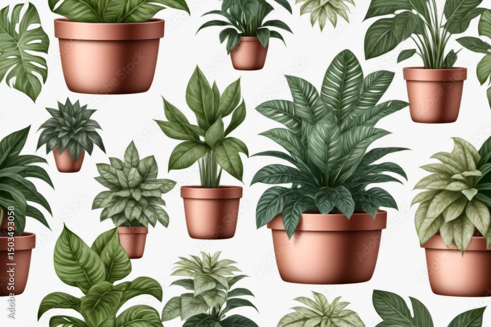 Fototapeta premium set of plants