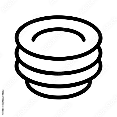 Stack of plates icon, for websites and apps
