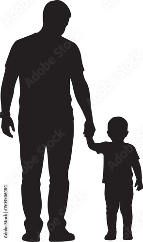 Father and Child Silhouette 2025