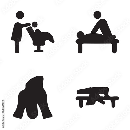 Massage Therapy Icon Set