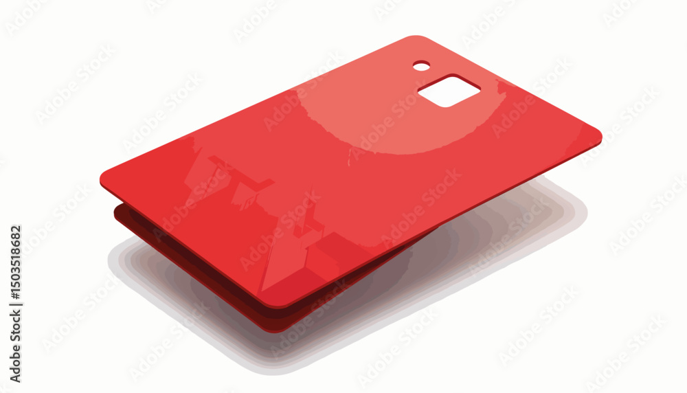 Sleek NFC smart business card design on white background, modern style Sleek NFC smart business card design on white background, modern style