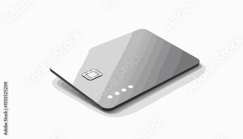 Sleek NFC smart business card design, modern technology