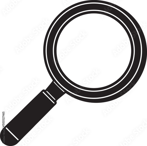 magnifying glass isolated on white