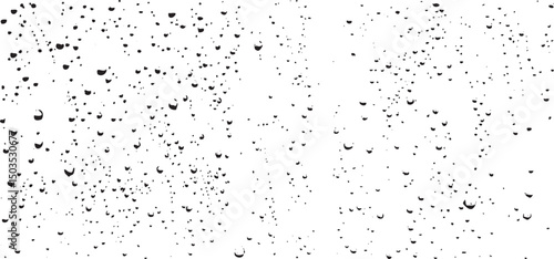 Small water drops texture vector. Rainy window overlay texture. Rain on glass background. Abstract halftone textured effect. Vector Illustration. EPS10.