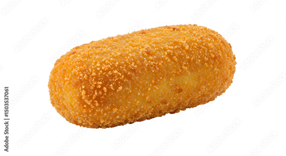 potato croquette isolated in white background potato croquette isolated in white background