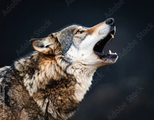 Lone Wolf Howling – Dramatic Wildlife Photography