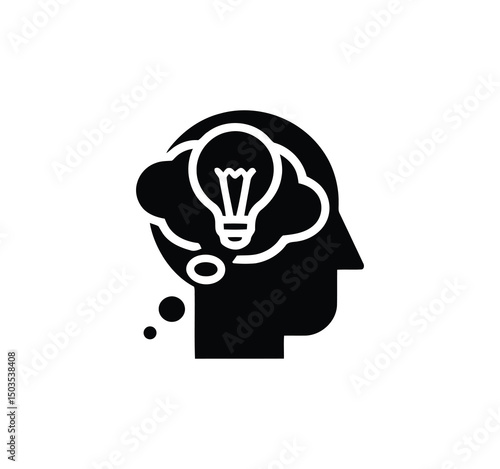 human head with idea