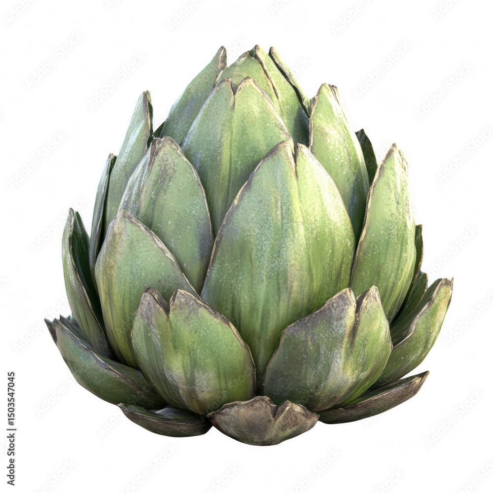 Fototapeta premium Fresh artichoke isolated image