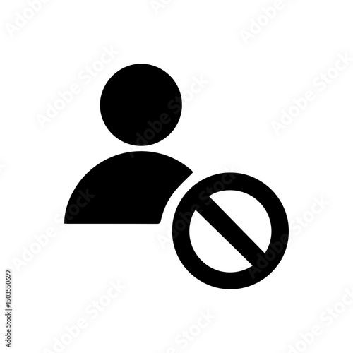 block account glyph icon