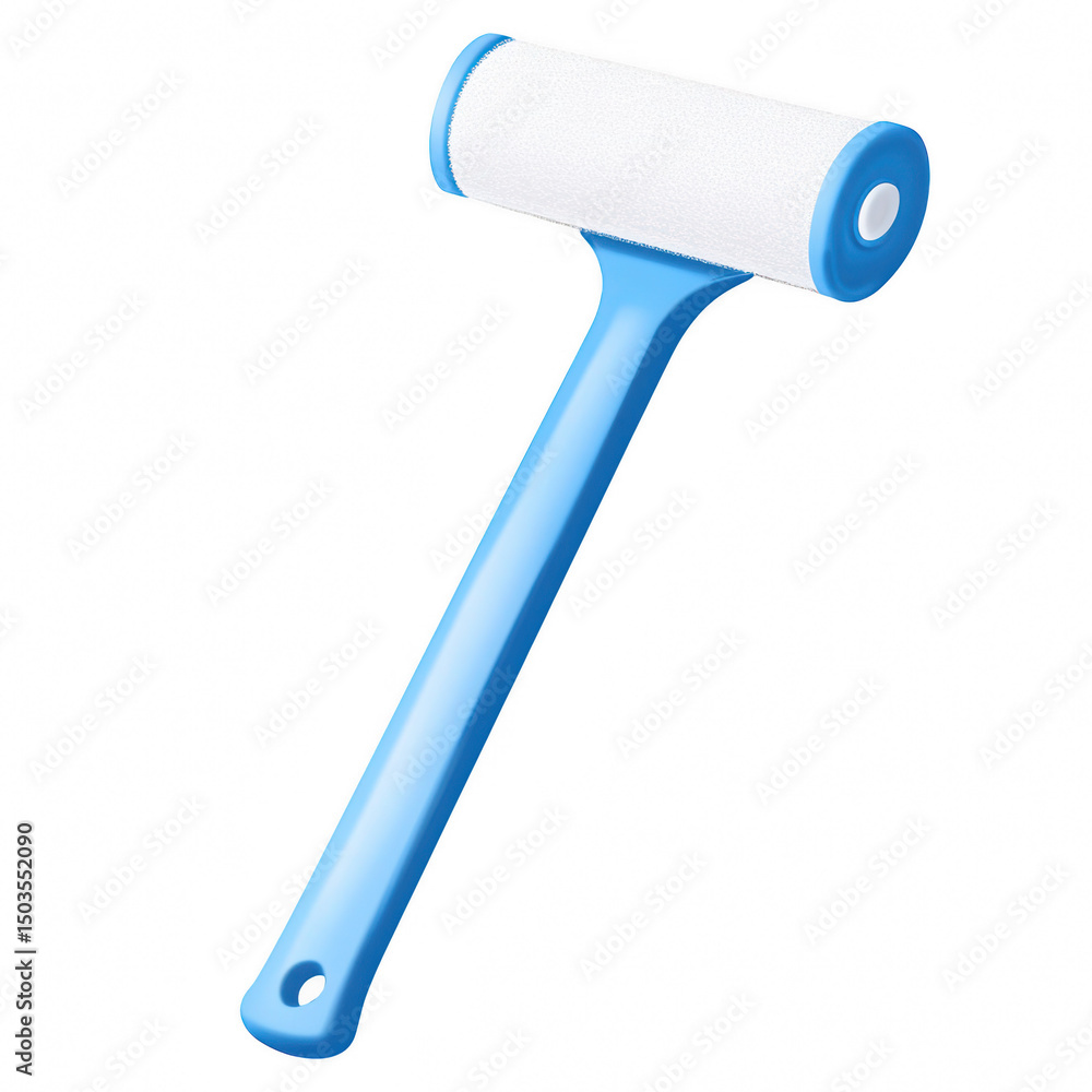 Fototapeta premium Lint roller image, blue handle, clean tool