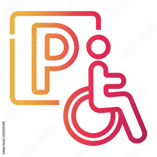 ramp Line Gradient Icon