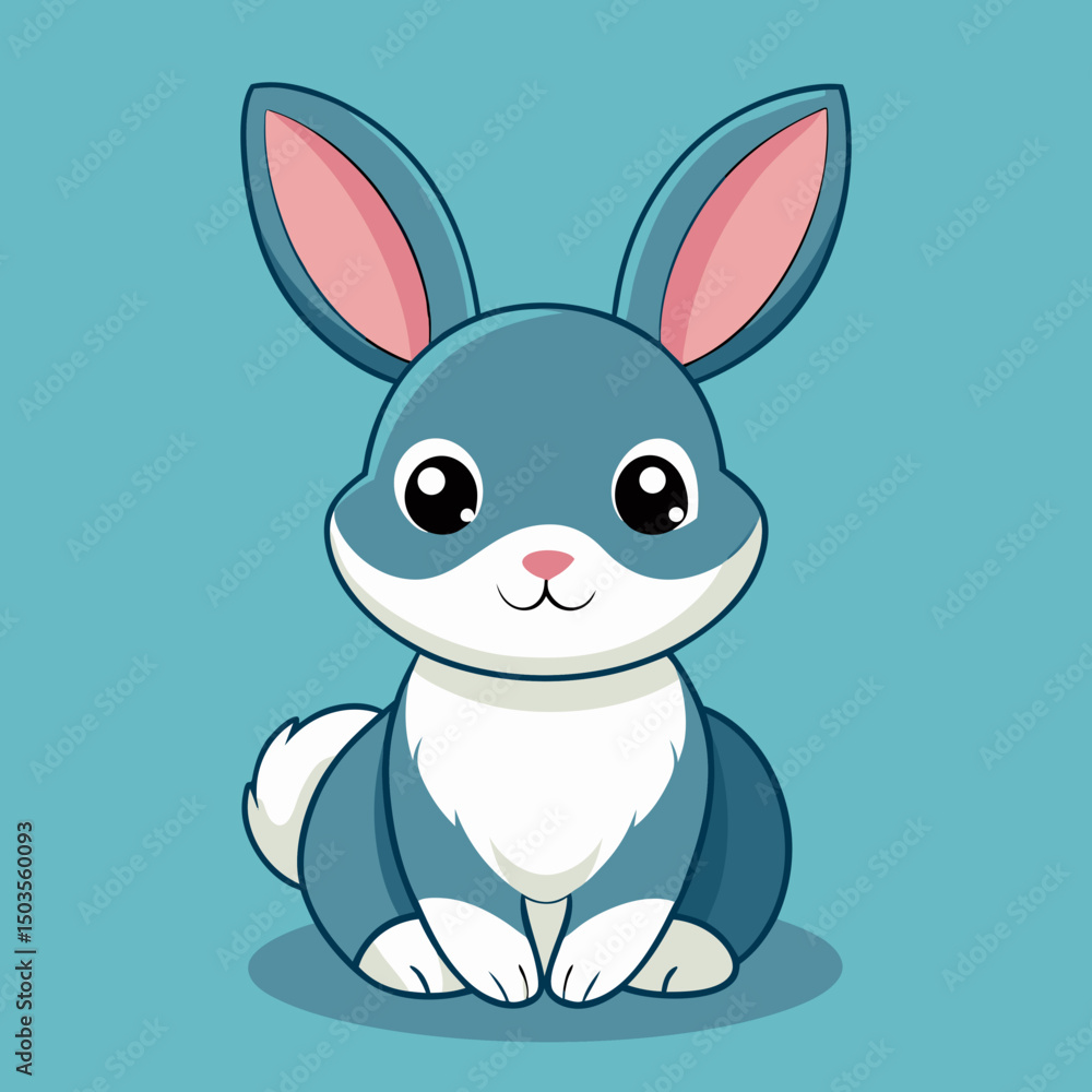 Obraz premium cute bunny rabbit cartoon vector