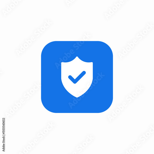 shield protection icon sign vector