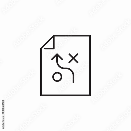 strategy plan icon sign vector
