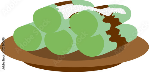indonesian snack caled putu labu