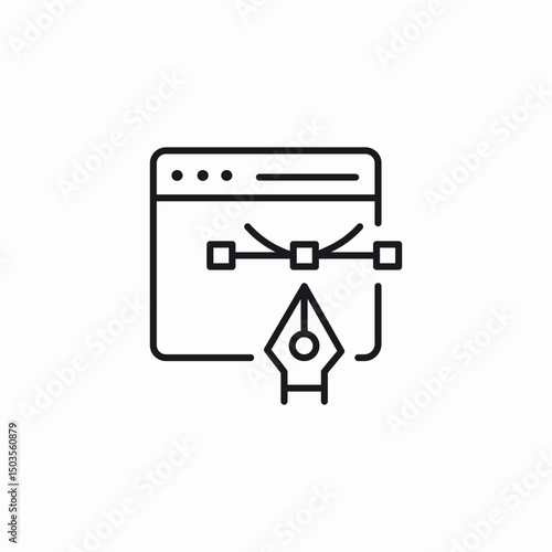 web design icon sign vector