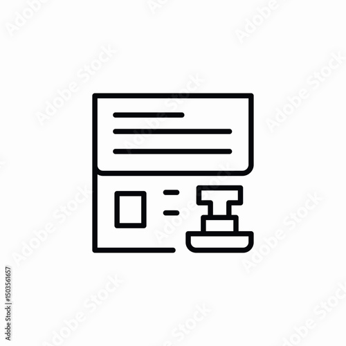 book seal icon sign vector