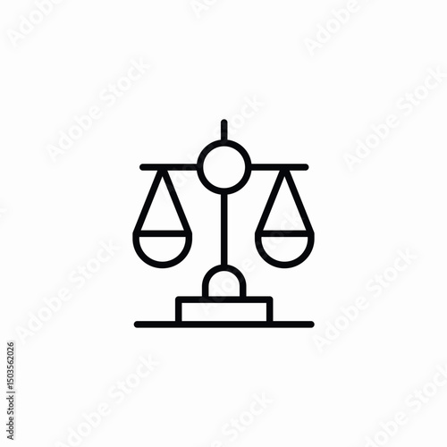 law balance icon sign vector