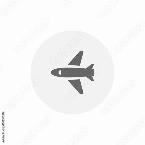 plane flight icon sign vector